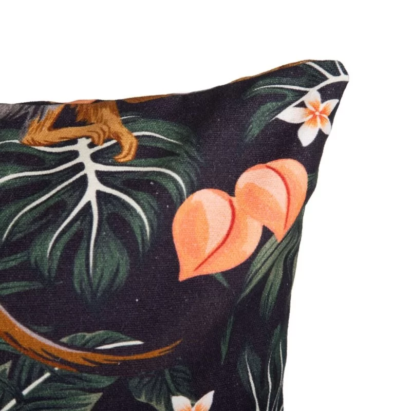 Cushion Jungle Black 50 x 50 x 2 cm