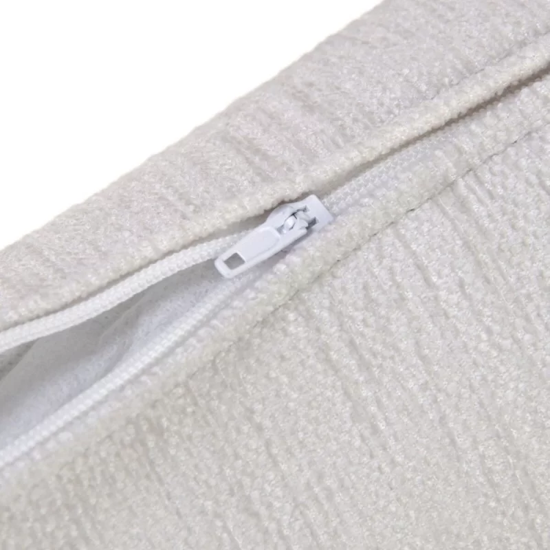 Cushion Polyester Light grey Acrylic 60 x 40 cm