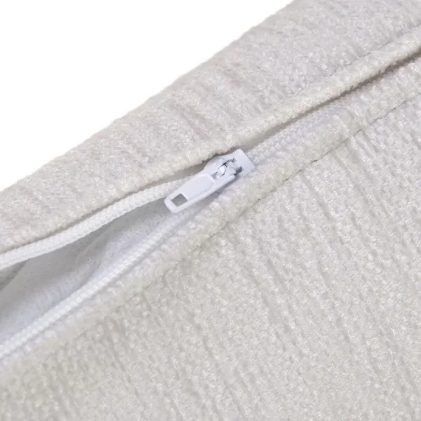 Cushion Polyester Light grey Acrylic 60 x 40 cm