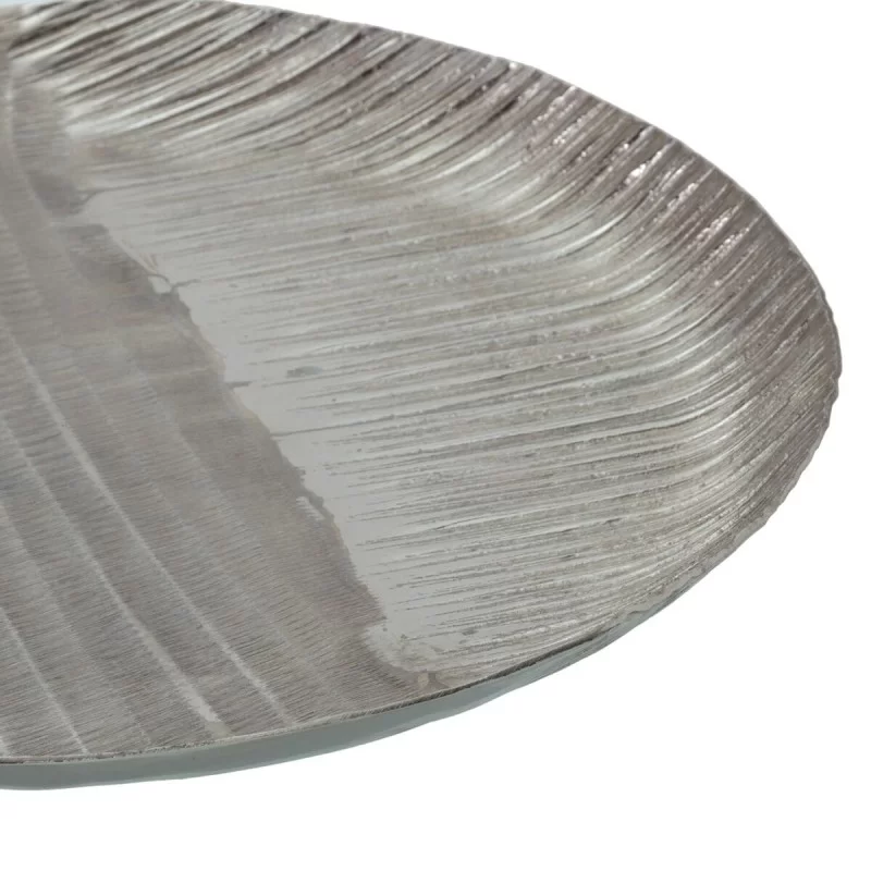 Centerpiece 39 x 39 x 3 cm Silver Aluminium