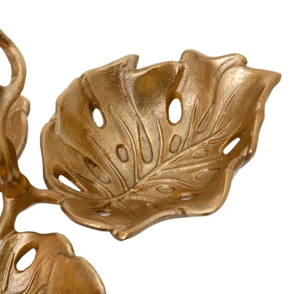 Centerpiece 28,5 x 28,5 x 20 cm Golden Aluminium