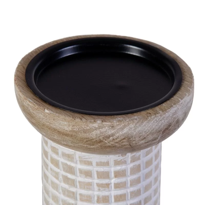 Candleholder 10,5 x 10,5 x 25 cm White Mango...