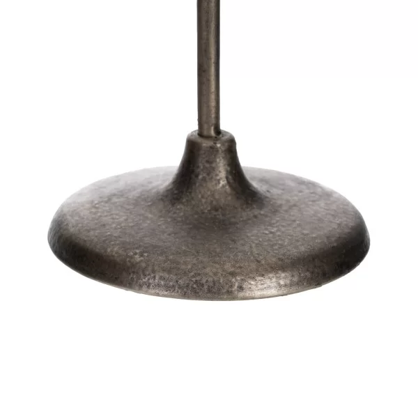 Candleholder 32,5 x 14,3 x 49,5 cm Crystal Metal Silver