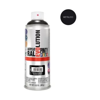 Spray paint Pintyplus Evolution MT153 Metallic 400 ml Black 2