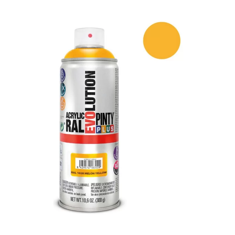 Spray paint Pintyplus Evolution RAL 1028 400 ml...