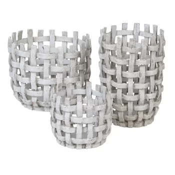 Vase 19 x 19 x 26,5 cm Ceramic Taupe 2