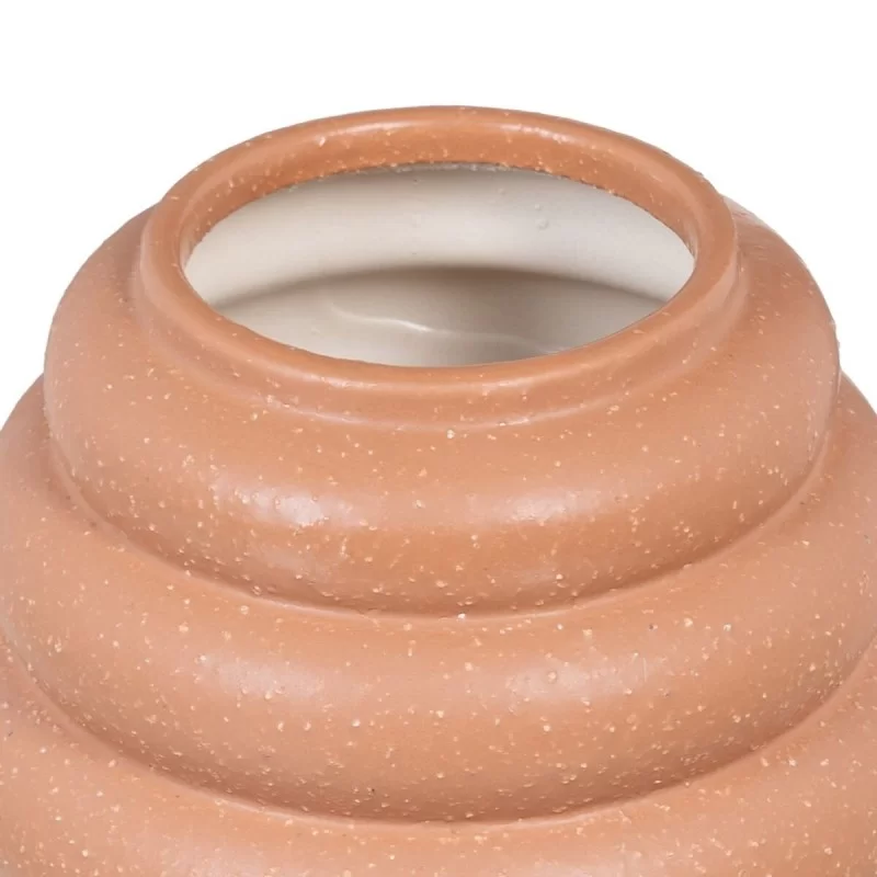 Vase 18,5 x 18,5 x 20 cm Ceramic Orange