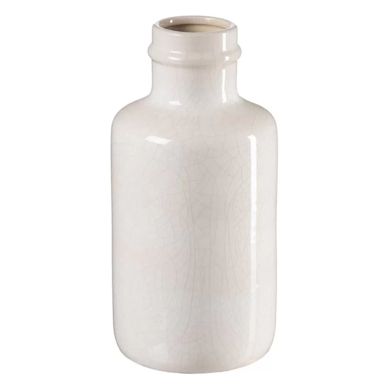 Vase Ceramic Beige 18 x 18 x 37 cm