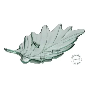 Centerpiece 35 x 19,5 x 11 cm recycled glass Green