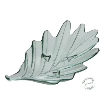 Centerpiece 46 x 25 x 12 cm recycled glass Green