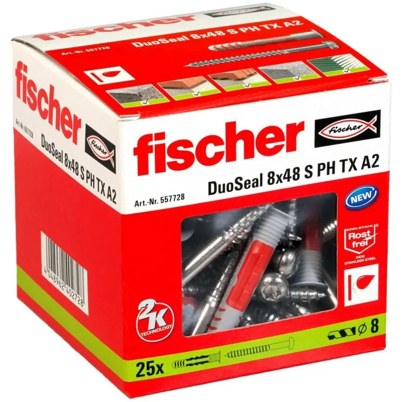 Wall plugs and screws Fischer DuoSeal 557728 S...