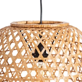 Ceiling Light Natural Bamboo 42 x 42 x 42 cm (2 Units) 2