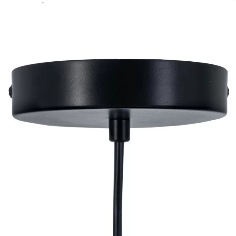 Ceiling Light 100 x 15 x 30 cm Crystal Black Metal