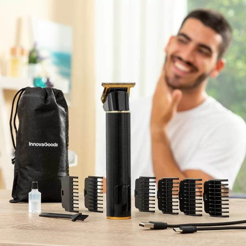 Professional Rechargeable Hair Clipper with...
