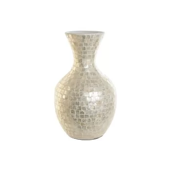 Vase DKD Home Decor White Bamboo Mother of pearl Natural...