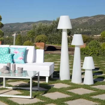 Desk lamp Bossa White Polyurethane 28 x 28 x 60 cm 2