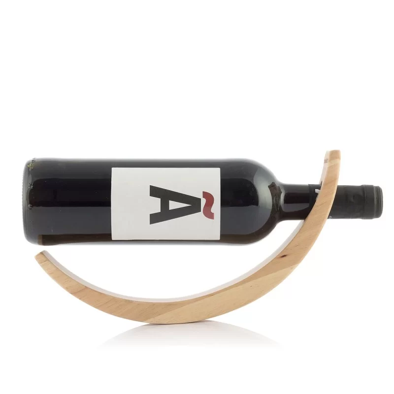 Floating Wooden Wine Bottle Holder Woolance...