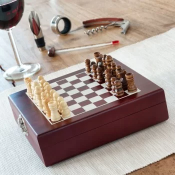 Chess Wine Set InnovaGoods 37 Pieces 2