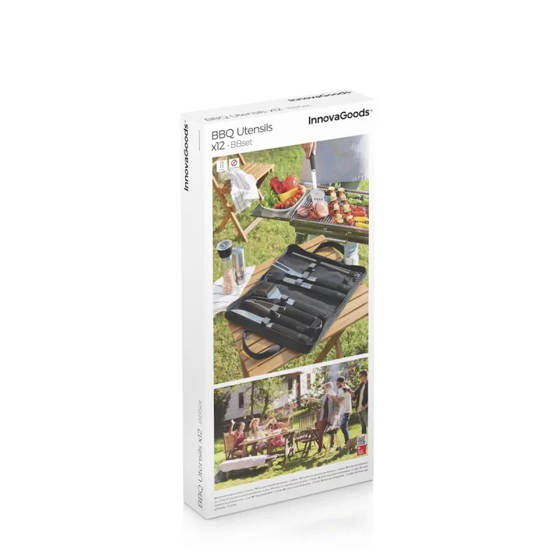 BBQ Utensils Kit with Case BBSet InnovaGoods 12...