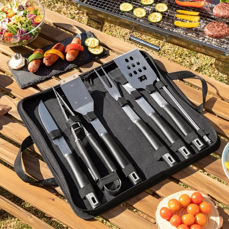 BBQ Utensils Kit with Case BBSet InnovaGoods 12...
