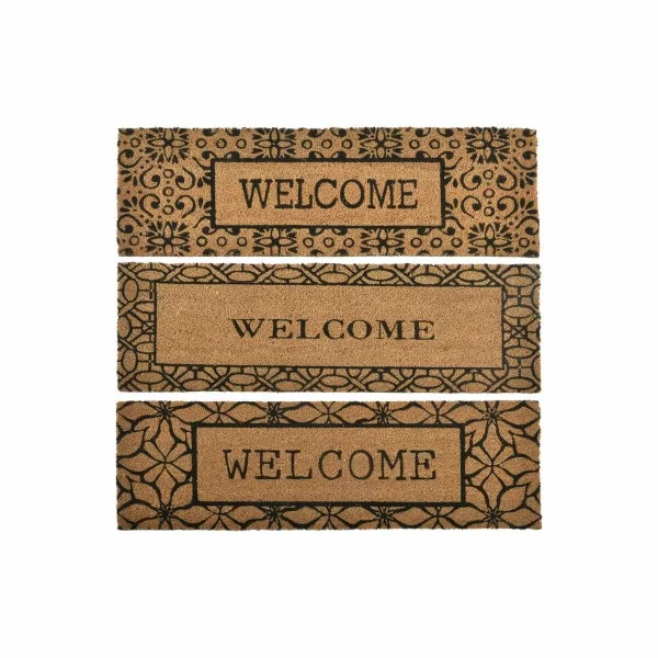 Doormat DKD Home Decor FL-152041 Orange (Refurbished B)