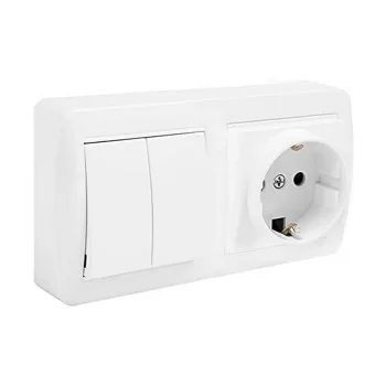 Plug socket Solera mur36u Schuko Bipolar Double...