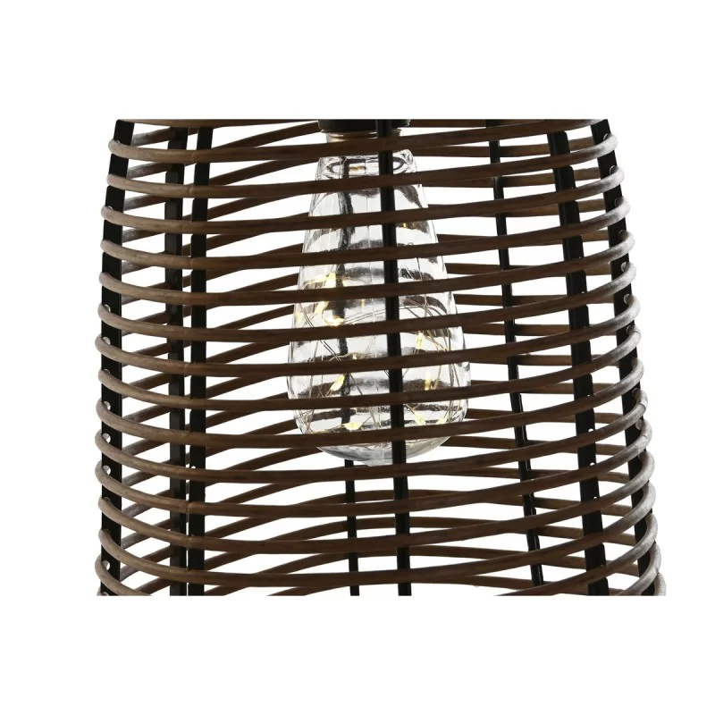 Solar lamp DKD Home Decor Brown Black Bamboo...