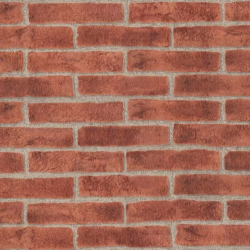 Painted paper Ich Wallpaper I164 Bricks Red 53 cm x 10 m