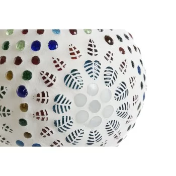 Candleholder DKD Home Decor White Multicolour Crystal 11... 2