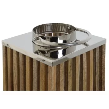 Candleholder DKD Home Decor Brown Natural Crystal Mango... 2