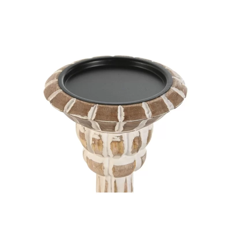 Candleholder Home ESPRIT White Natural Metal...