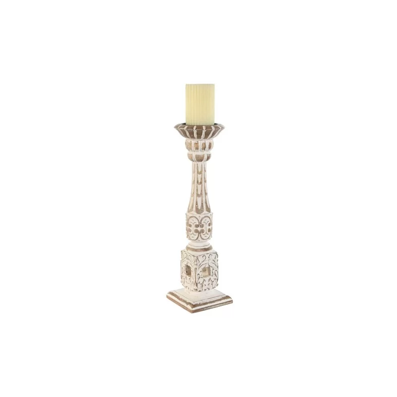 Candleholder Home ESPRIT White Natural Metal...