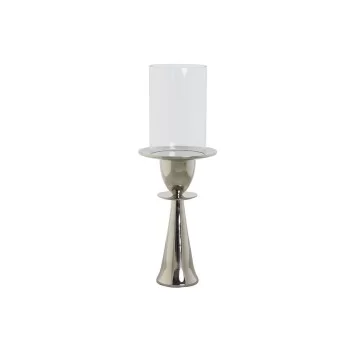 Candleholder DKD Home Decor Silver Aluminium Crystal 14 x...