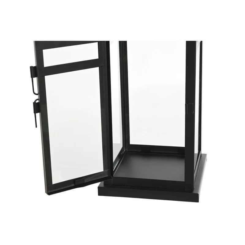 Lantern Home ESPRIT Black Golden Metal Crystal...