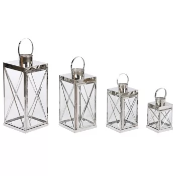 Lantern Home ESPRIT Silver Crystal Steel Chromed 22 x 20...