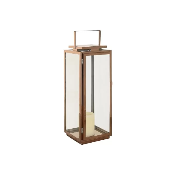 Lantern Home ESPRIT Golden Metal Crystal Modern 20 x 20 x 55 cm (2 Pieces)