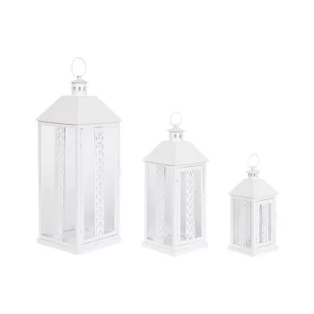 Lantern Home ESPRIT White Crystal Iron Shabby Chic 20 x...