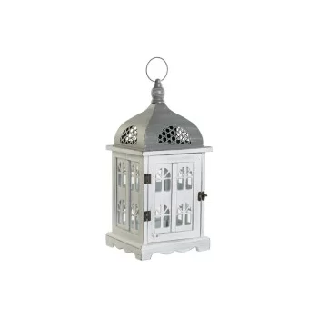 Lantern DKD Home Decor Aged finish White Grey Wood...