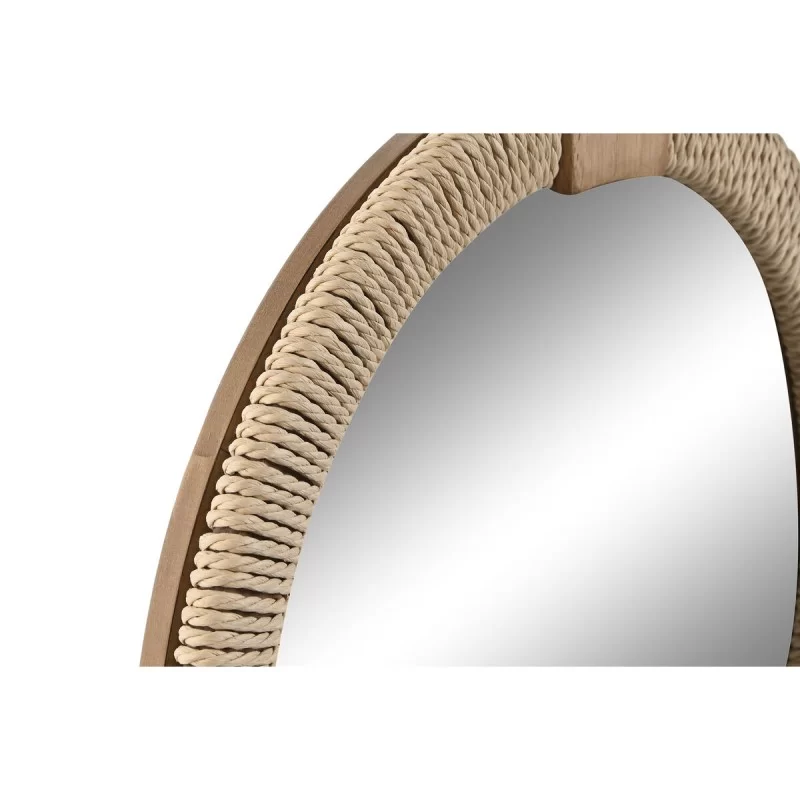 Wall mirror Home ESPRIT Natural Rope Fir Mirror...