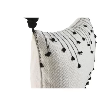 Cushion Home ESPRIT White Black Rhombus 50 x 15 x 30 cm 2