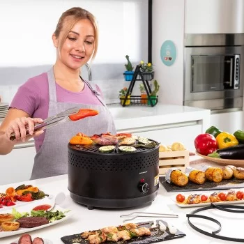 Portable Smokeless Charcoal Barbecue CleanQ InnovaGoods 2