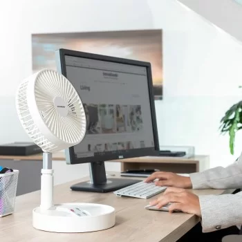 3 in 1 Foldable Rechargeable Fan Fandle InnovaGoods... 2