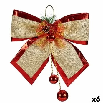 Lasso Christmas bauble Red Golden Plastic 33 x 9 x 33 cm...