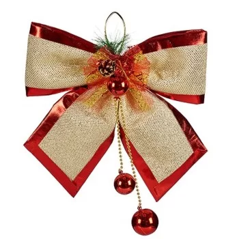 Lasso Christmas bauble Red Golden Plastic 33 x 9 x 33 cm... 2