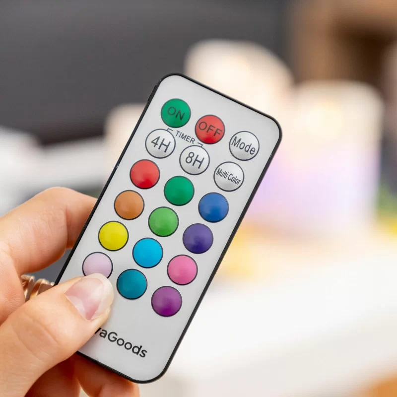 Multicolour Flame-Effect LED Candles with...