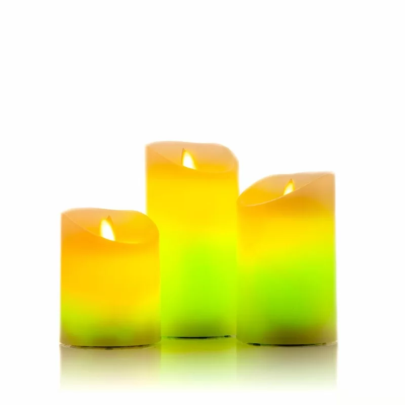 Multicolour Flame-Effect LED Candles with...