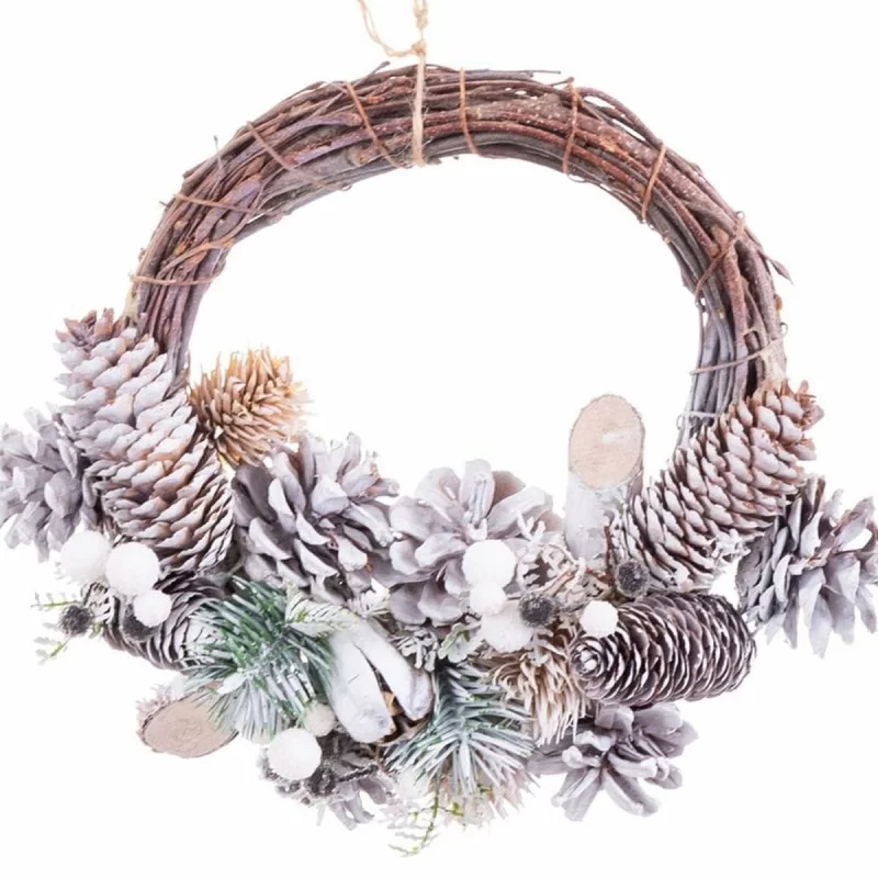 Advent wreathe Multicolour Rattan Plastic Foam...