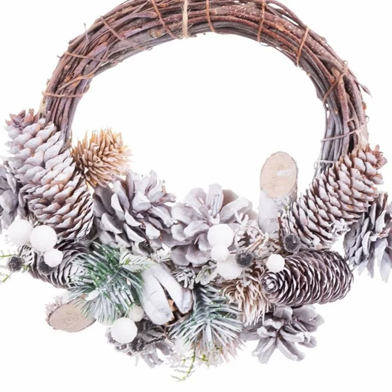 Advent wreathe Multicolour Rattan Plastic Foam...