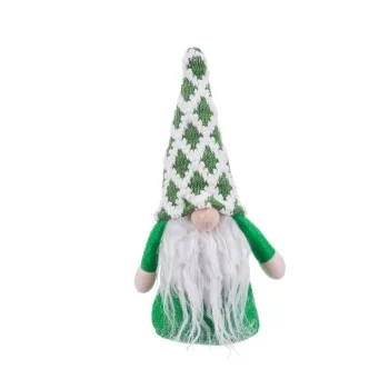 Christmas bauble White Green Sand Fabric Father Christmas...