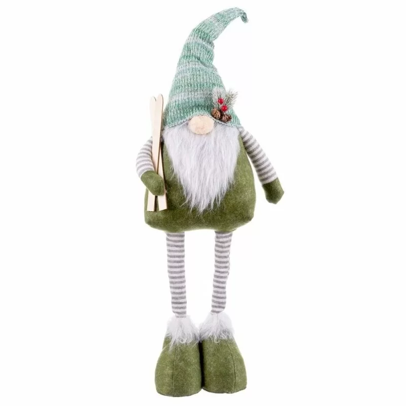 Christmas bauble White Green Metal Fabric 24 x...